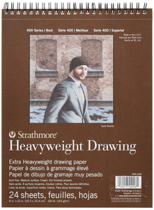 Strathmore Heavyweight Drawing Paper Pad 8"x10" 24 Sheets Ringbound