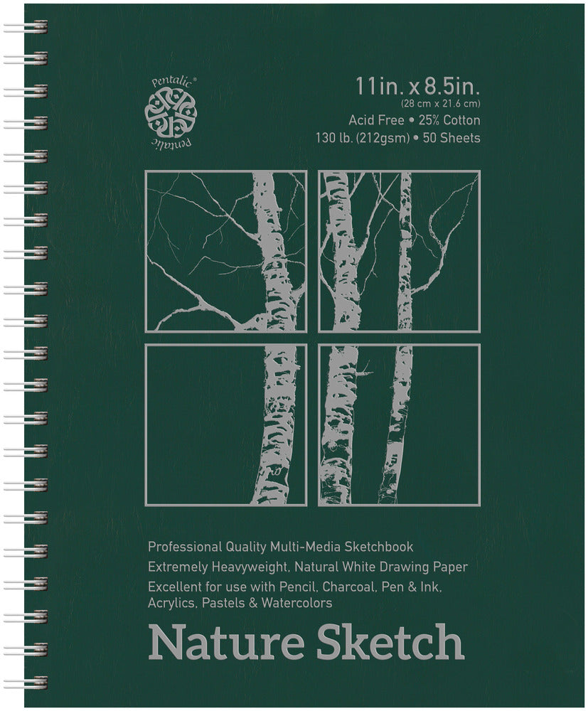 Nature Sketch by Pentalic Professional Quality Sketchbook 8.5