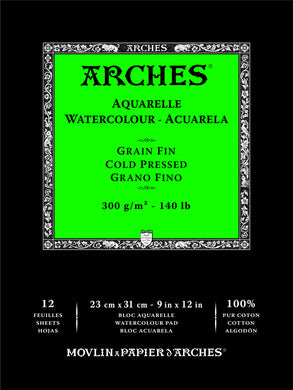 Arches Cold Press Watercolour Paper Pad 9