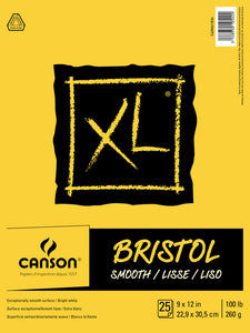 Canson XL Bristol Pad 9"x12"