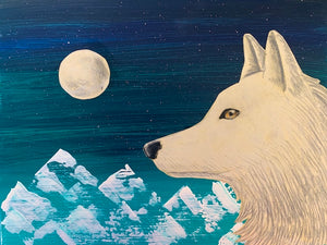Full Moon Wolf Summer Art Class * Friday August 16 2024 *AM* 10:00 AM - 12:00 PM * Ages 6-13