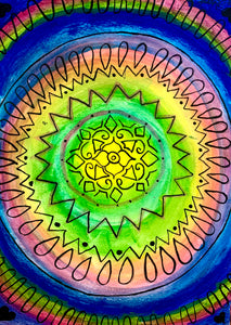 Watercolour Mandala * Tuesday August 15 *PM* 2:00 PM - 4:00 PM * (Ages 6-13)