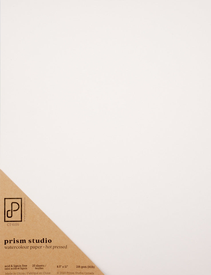Prism Studios Hot Press Watercolour Paper Pad 8.5