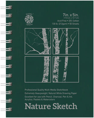 Nature Sketch by Pentalic Professional Quality Sketchbook 5