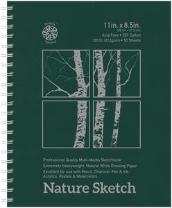 Nature Sketch by Pentalic Professional Quality Sketchbook 8.5"x11"