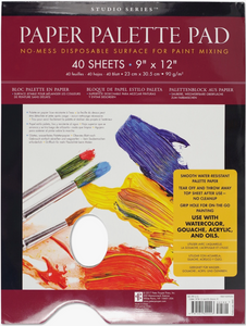 Studio Series Paper Palette Pad 9" x 12"