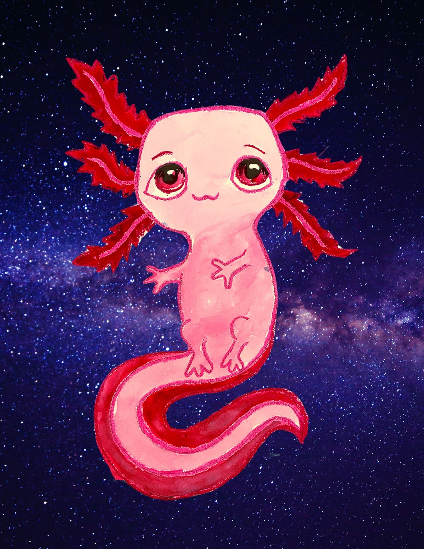 The Cosmic Axolotl * Friday March 15 2024 *AM* 10:00 AM - 12:00 PM * (Ages 6-13)